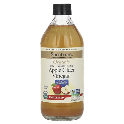 Spectrum Culinary, Organic Apple Cider Vinegar, Unfiltered, 16 Oz (473 ml)