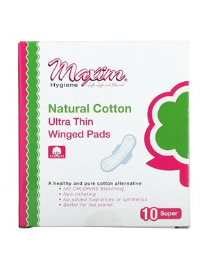 Maxim Hygiene Products, Bardzo Cienkie Podpaski z Skrzydełkami, Super, 10 Podpasek