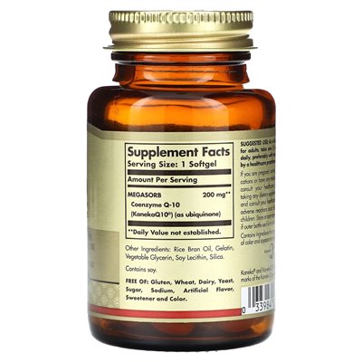 Solgar, Megasorb COQ-10, 200 mg, 60 miękkich