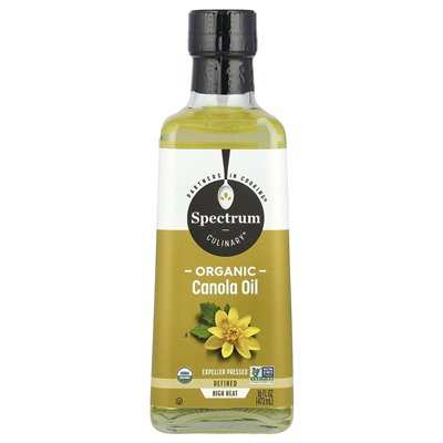Spectrum Culinary, Organic Canola Oil, Cast Off, Refined, 16 Oz (473 ml)