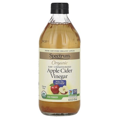 Spectrum Culinary, Organic Apple Cider Vinegar, Filtered, 16 Oz (473 ml)
