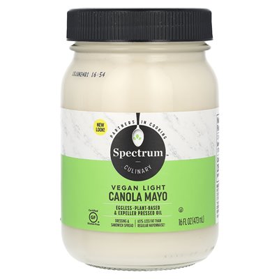 Spectrum Culinary, wegańska lekka Mayo, 16 Oz (473 ml) Spectrum Culinary, wegańska lekka Mayo, 16 Oz (473 ml)