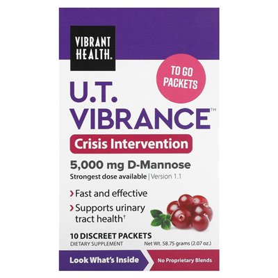 Vibrant Health, U.T. Vibrance, 10 Discreet Packets, 0.207 oz (5.875 g) Each Vibrant Health, U.T. Vibrance, 10 Discreet Packets, 0.207 oz (5.875 g) Each