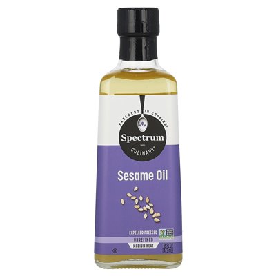 Spectrum Culinary, Sesame Oil, Unfrefined, 16 Fl Oz (473 ml)