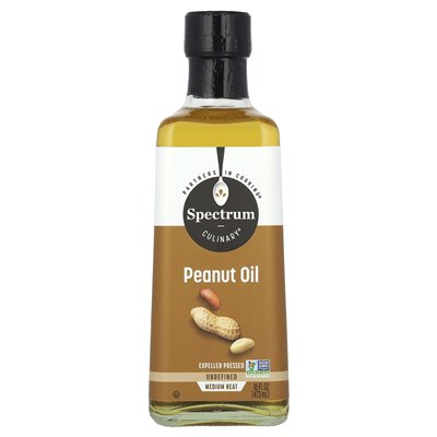 Spectrum Culinary, Oil Peanut, Expeller naciśnięty, 16 Oz (473 ml)