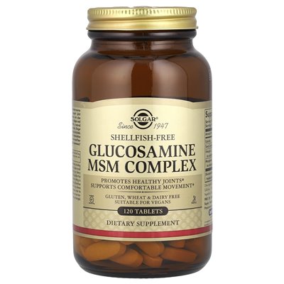 Solgar, kompleks glukozaminy MSM, 120 tabletek Solgar, kompleks glukozaminy MSM, 120 tabletek