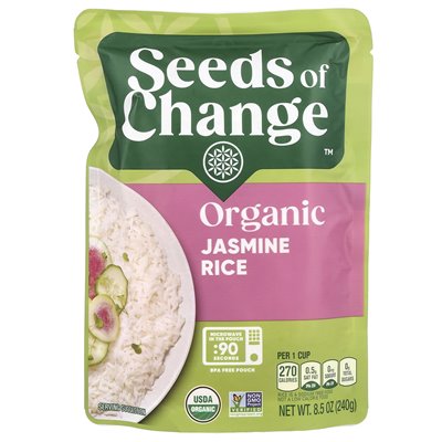 Nasiona zmian, organiczny ryż jaśminowy, 8,5 uncji (240 g)