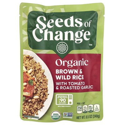 Seeds of Change, Bio-Natur- und Wildreis mit Tomaten und geröstetem Knoblauch, 8,5 oz (240 g)