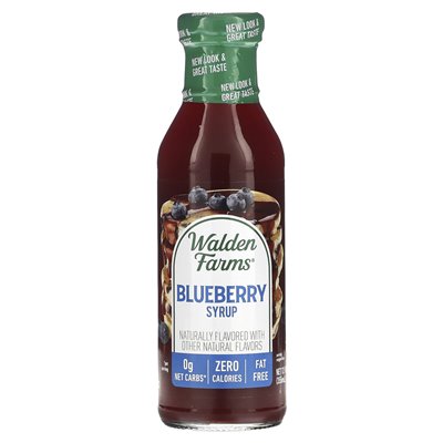 Walden Farms, Blueberry Syrup, 12 Fl Oz (355 ml)