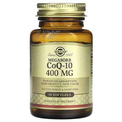 Solgar, Megasorb COQ-10, 400 mg, 30 weiche
