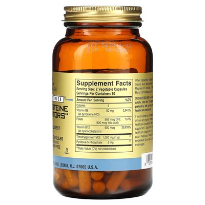 Solgar, Gold Specyfice, Homocystein-Modulate, 120 vegetarische Kapseln