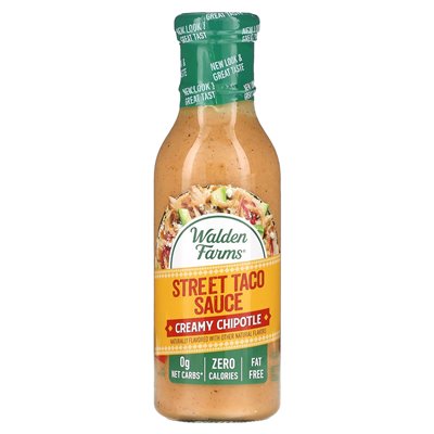 Walden Farms, Street Taco Sos, Creamy Chipotle, 12 Fl Oz (355 ml) Walden Farms, Street Taco Sos, Creamy Chipotle, 12 Fl Oz (355 ml)