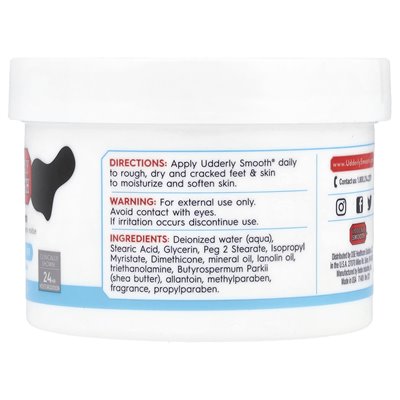 Wdderly gładki, krem ​​do stóp z masłem shea, 8 uncji (227 g)
