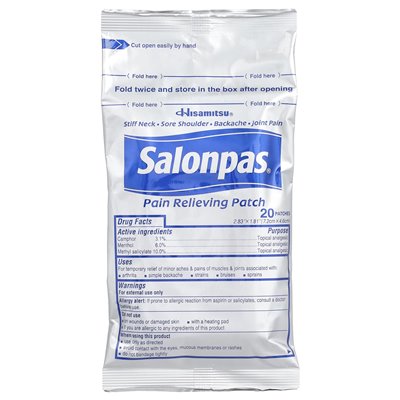 Salonpas, Plastry Przeciwbólowe, 60 Plastrów