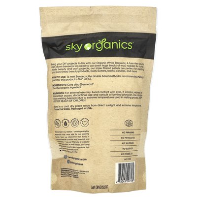 Sky Organics, Organic White Beeswax, 16 uncji (454 g)
