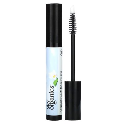Sky Organics, Organic Lash &amp Brow Oil, Castor &amp Moringa Oil Blend, 0,4 fl oz (12 ml)