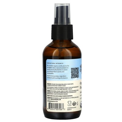 Sky Organics Rose Water Organic Facial Mist, 4 fl oz (118 ml)
