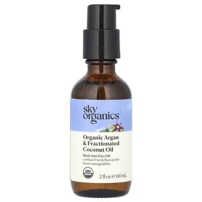 Sky Organics, Organic Argan & Frakcjonowany olej kokosowy, 2 Fl Oz (60 ml) Sky Organics, Organic Argan & Frakcjonowany olej kokosowy, 2 Fl Oz (60 ml)