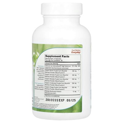 Zahler, Myco5defense ™, organiczna mieszanka grzybów, 60 kapsułek