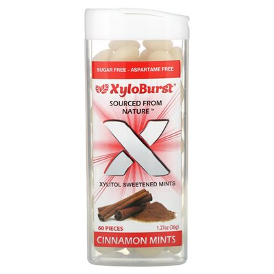 Xyloburst, mit Xylitol gesüßte Minze, Zimt, 60 Stück