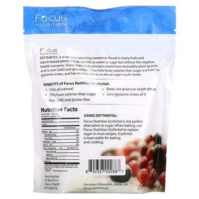 Xyloburst, słodzik eryterytolowy, niskokaloryczny słodzik, 1 funt (454 g) Xyloburst, słodzik eryterytolowy, niskokaloryczny słodzik, 1 funt (454 g)