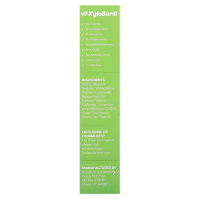 Xyloburst, Toothpaste with Xylitol, Cool Mint, 4 oz (113 g) Xyloburst, Toothpaste with Xylitol, Cool Mint, 4 oz (113 g)