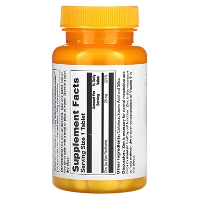 Thompson, cynk pikolinian, 25 mg, 60 tabletek