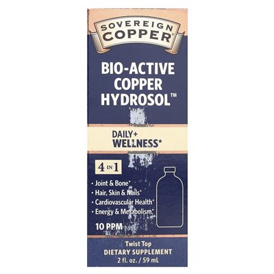 Substancja suwerenna, bioaktywna miedziana hydrosol ™, 10 ppm, 2 fl oz (59 ml) Substancja suwerenna, bioaktywna miedziana hydrosol ™, 10 ppm, 2 fl oz (59 ml)