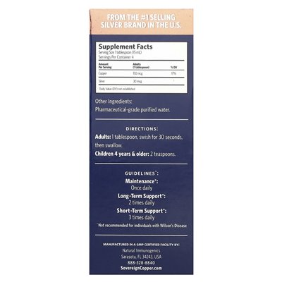 Substancja suwerenna, bioaktywna miedziana hydrosol ™, 10 ppm, 2 fl oz (59 ml) Substancja suwerenna, bioaktywna miedziana hydrosol ™, 10 ppm, 2 fl oz (59 ml)