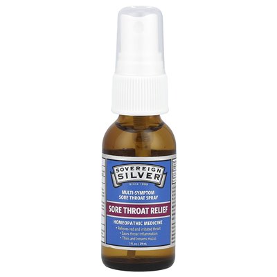Suwerenny srebrny, wielopymptomowy spray do gardła, 1 Fl Oz (29 ml)