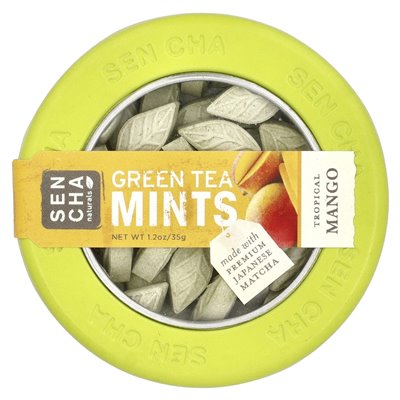 Sencha Naturals, Mints Green Tea, Tropical Mango, 1.2 oz (35 g)