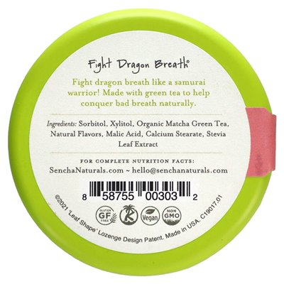 Sencha Naturals, Mints Green Tea, Pink Dragon Fruit, 1,2 uncji (35 g)