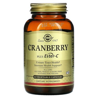 Solgar, Cranberry Plus Ester-C, 60 kapsułek warzywnych Solgar, Cranberry Plus Ester-C, 60 kapsułek warzywnych