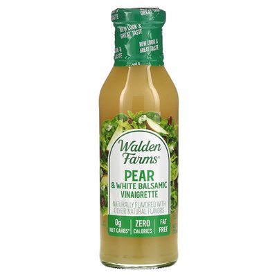 Walden Farms, Pear &amp White Balsamic Vinaigrette Sossing, 12 Fl Oz (355 ml)
