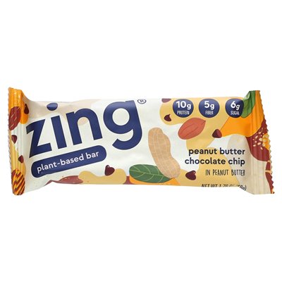 Zing Bats, Bat Roślinny, kawałek czekolady masła orzechowego w maśle orzechowym, 12 barów, 1,76 uncji (50 g) każdy