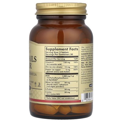 Solgar, Haut, Nägel & Haare, fortschrittliche MSM-Formel, 60 Tabletten