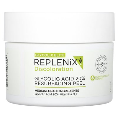 REPLIX, BEDLOAPORation, glikolix elite, kwas glikolowy 20% ożywiający się skórka, 60 podkładek
