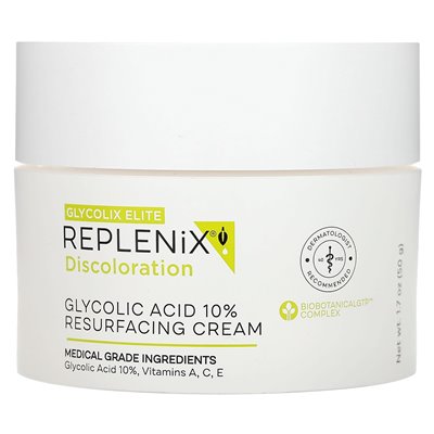 REPLIX, Discoloration, Glycolic Acid 10% Cream, Fragrance Free, 1.7 oz (50 g)