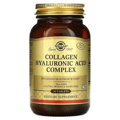 Solgar, Hyaluronic Acid Collagen Complex, 30 Tablets