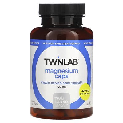 Twinlab, Magnez Caps, 420 mg, 100 Kapsułek Twinlab, Magnez Caps, 420 mg, 100 Kapsułek