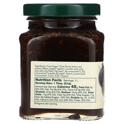 Stonewall Kitchen, Organic Classic Fig Jam, 8,5 uncji (241 g)