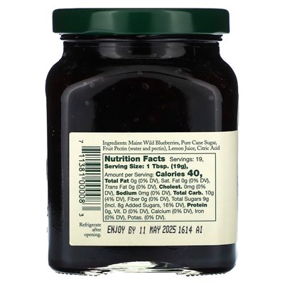 Stonewall Kitchen, Konfitüre aus wilden Maine-Blaubeern, 12,5 oz (354 g)