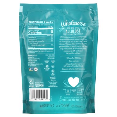 Gesunde Süßstoffe, Allylose, kalorienfreier Süßstoff, 12 oz (340 g)