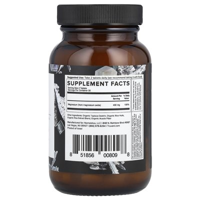 Truvani, magnez, 400 mg, 60 tabletek (200 mg na tablet)