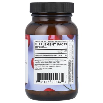 Truvani, witamina C, 135 mg, 30 tabletek