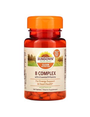 Sundown Naturals, B Complex, 100 Tablets