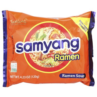 Samyang, ramen soup, 4 packs, 4.23 oz (120 g)