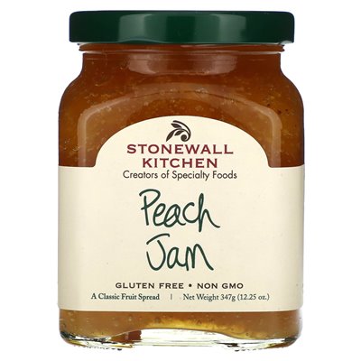 Stonewall Kitchen, Peach Jam, 12,25 uncji (347 g)