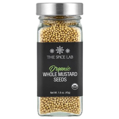 Spice Lab, Bio-Senfsamen, ganze Senfkörner, 1,6 oz (45 g)