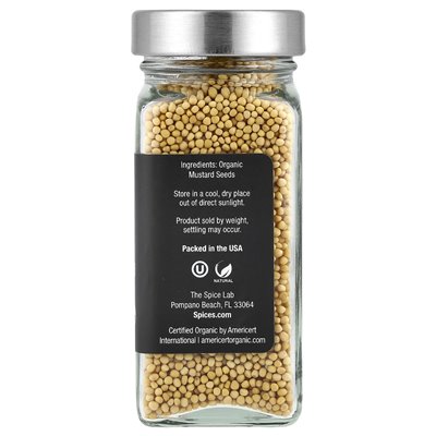 Spice Lab, Bio-Senfsamen, ganze Senfkörner, 1,6 oz (45 g)